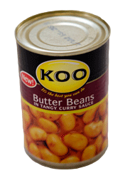 Koo Butter Beans In Tangy Curry Sauce
